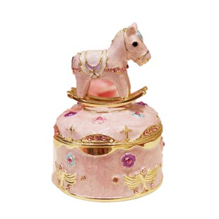 澳门威尼斯巴黎人高档戒指盒木马首饰收纳盒百日宴拍照摆设宝石