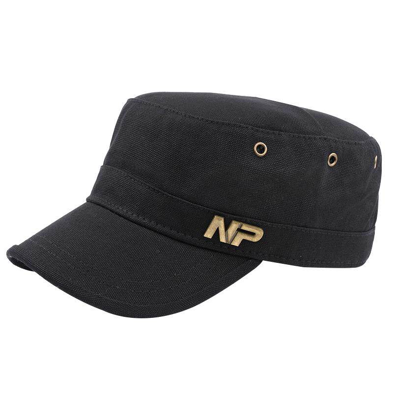帆布帽子男潮春平顶帽女休闲新款