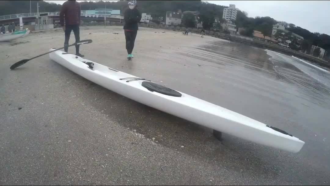 New Design Plastic Surf Ski Kayak Single Seat Paddle Surfski Boat For