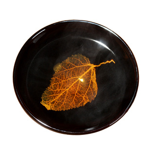 木叶天目盏茶杯吉州窑手工品茗杯茶碗陶瓷功夫主人杯建盏单杯茶盏