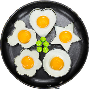 创意DIY加厚不锈钢煎蛋模具 动物形状早餐煎蛋圈饼干饭团烘焙模型