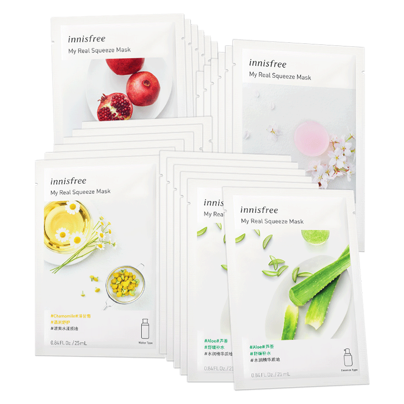 【拍3件】悦诗风吟鲜萃补水面膜30片