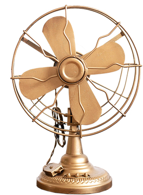 空间电扇橱窗复古风美式桌面装饰