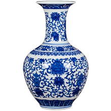 景德镇陶瓷器插花摆件仿古中式花瓶1