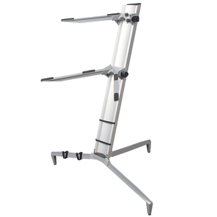 专业双层电子琴架飞机架键盘架铝合金通用琴架电钢琴DJ合成器架子