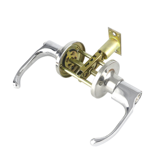 三杆锁把手锁球形锁卫生间门锁具 钢塑铝合金门锁室内 卧室通用型