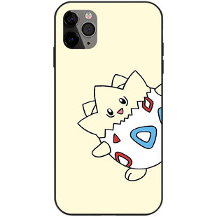 可爱波克比卡通宝可梦手机壳适用iPhone16小米13光面玻璃12全包14苹果15ProMax神奇宝贝Plus安卓液态硅胶软壳