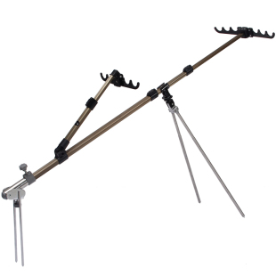 多功能鱼竿支架两用防风钓鱼竿支架 架杆2.1米钓箱钓椅双炮台地插