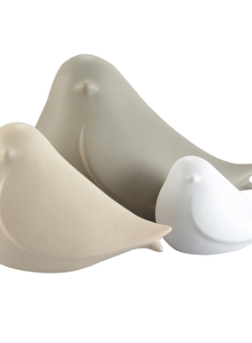 北欧抽象鸟摆设陶瓷时尚橱窗创意