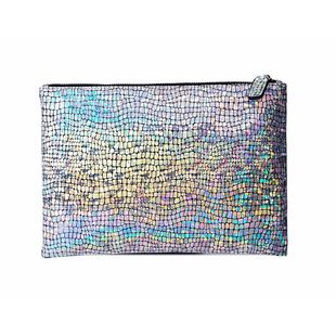 韩国东大门新款潮女手抓包简约气质手包镭射街拍杂志款手拿信封包