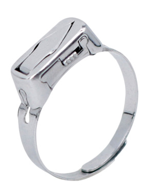 可调节指环防狼不锈钢简约男女