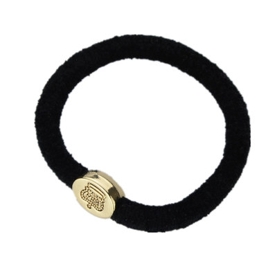 高档皮筋植绒发绳马尾