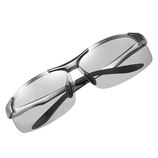 日夜两用智能感光变色偏光太阳镜男驾驶钓鱼夜视眼镜开车专用墨镜