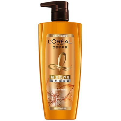 欧莱雅精油润养洗发露改善毛躁