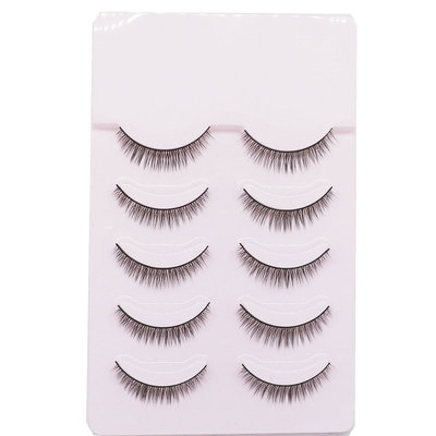 超自然短款假睫毛裸妆皮内双用