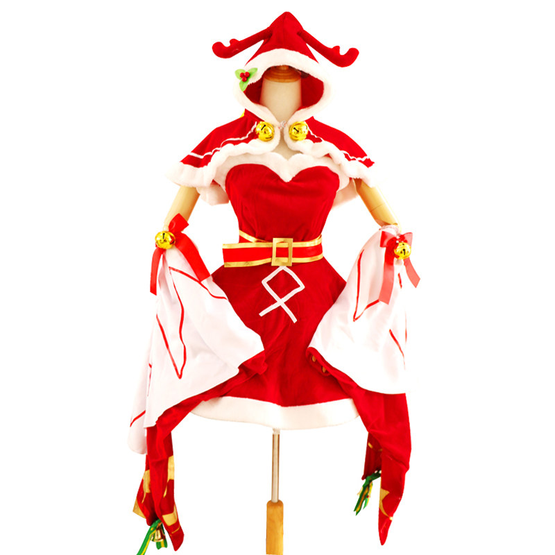 农药 貂蝉COS PLAY圣诞恋歌COSPLAY服 貂蝉皮肤情侣装