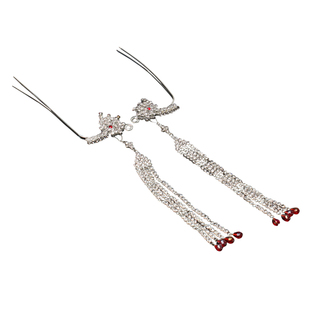 戏曲头饰女水钻戏剧簪子小姐旦角配件花旦包头全套头面珠子凤挑新