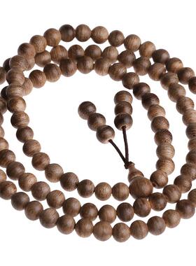 印尼沉香手串保真男108颗佛珠老料雕刻沉香木手链项链女士