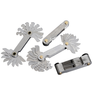 螺纹规公制60度英制螺牙规螺纹样板规测牙距的尺量纹量丝测量工具