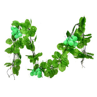 仿真水果蔬菜藤条假葫芦花藤农家乐饭店吊顶装饰管道葡萄串绿叶子