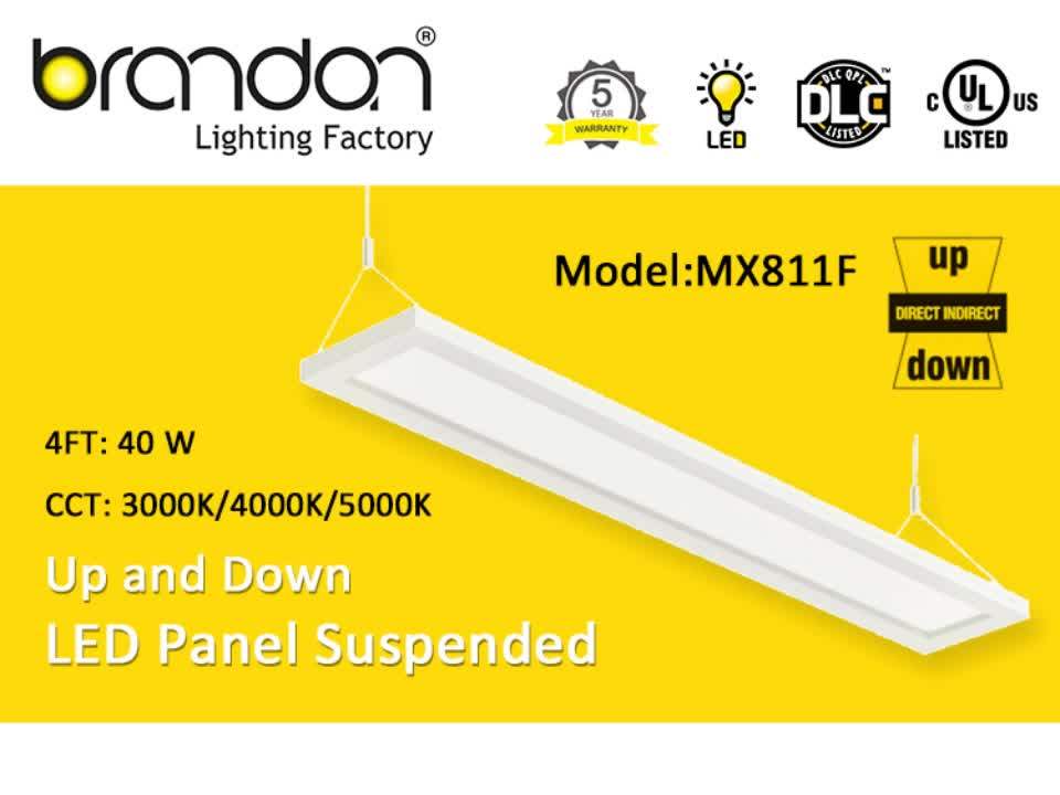 40w 1x4 Led Linear Panel Suspended Light Up And Down Led Panel Light ...