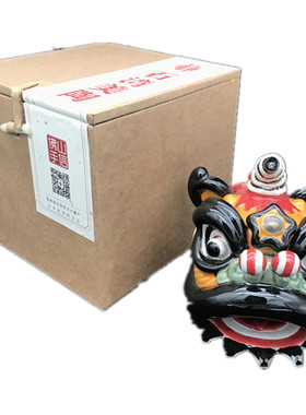 醒狮武术公仔工艺品摆件石湾陶瓷