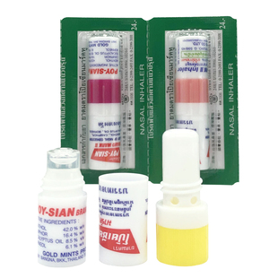 泰国八仙筒薄荷鼻通POY-SIAN香筒提神醒脑开车打瞌睡鼻蚊虫叮咬