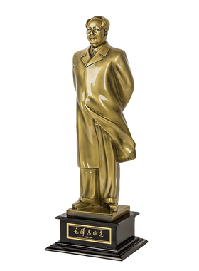 毛主席雕塑像全身合金工艺品包邮