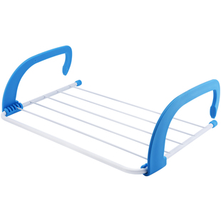 暖气片毛巾架折叠晾衣架阳台置物架窗台鞋架家用栏杆暖气管晾衣架