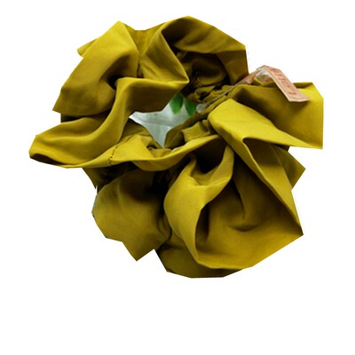 lattice日系净色宽边镶边布肠圈