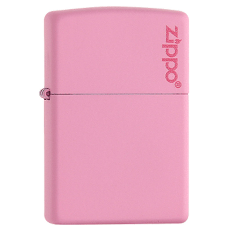 zippo打火机原装正版 粉色哑漆238ZL 防风煤油正品打火机刻字