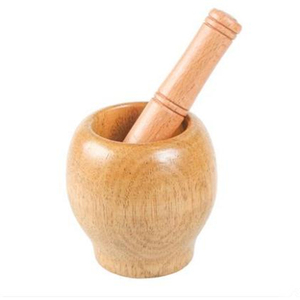 蒜臼子家用捣蒜器天然实木大号厨房香料研磨器蒜泥器捣蒜罐捣药罐