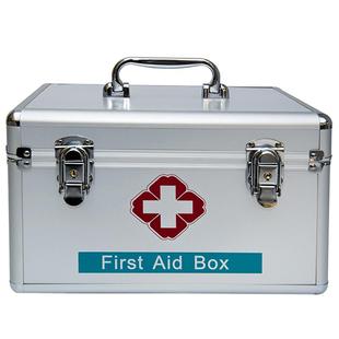 金隆兴医药箱急救包医疗箱大容量金属多层收纳箱家用全套应急家庭装医用出诊箱医护药品便携收纳盒
