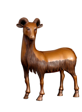 商务办公室三阳开泰吉祥物装饰品