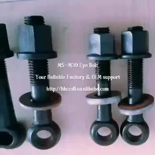 Galvanized M18 Steel Eye Bolt With Washer Nut Buy M18 M20 M24 Eye