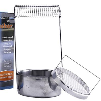 蒙玛特不锈钢弹簧画画水彩洗笔筒