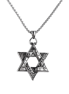 王牌对王牌华晨宇同款六角星项链