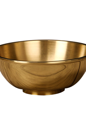 加厚铜碗风水摆件圆通佛具