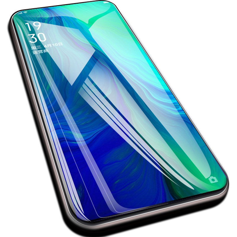 适用opporeno钢化膜reno2z全屏opporenoace曲面opporenoz十10倍变焦版renoz手机opp