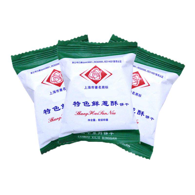 上海三牛饼干特色鲜葱酥2500g葱香味散装称重早餐饼高钙饼牛奶饼