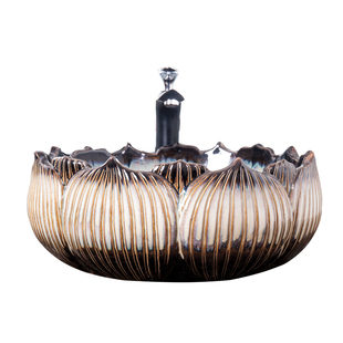 现代简约陶瓷台上盆中欧式艺术盆卫生间创意洗手盆复古洗脸盆家用