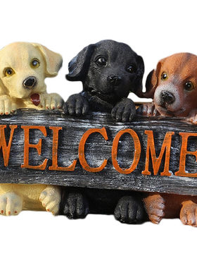 园林迎宾庭院景观仿真动物狼狗