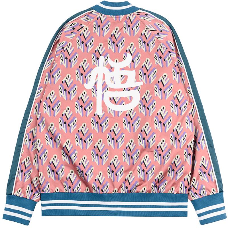 wookong悟空72变印花拼接夹克