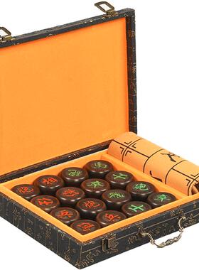 象棋收藏送礼红木定制黑檀