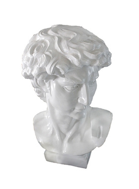 欧式风罗马上釉树脂名人大卫雕像