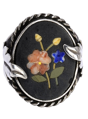 庭院欧美风天然玛瑙花朵古董首饰