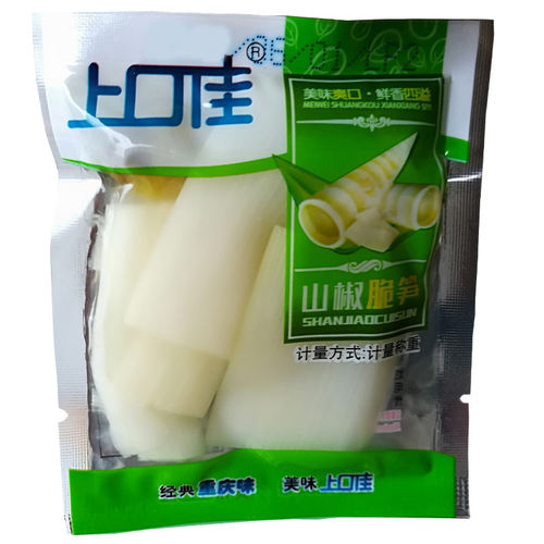 上口佳山椒脆笋红油竹笋素毛肚魔芋丝小包装1000g即食休闲小零食