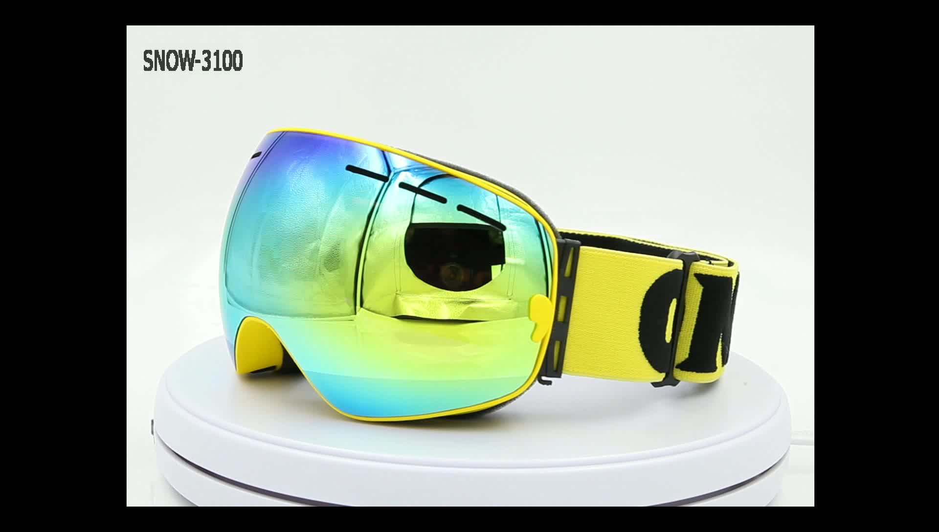 Factory Cheap Ski Goggles Double Lens Snow Goggles Custom Logo