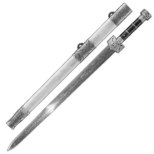 未开刃查长伟纯手工陨铁剑天铁剑陨石宝剑八面汉剑龙泉禾字号宝剑