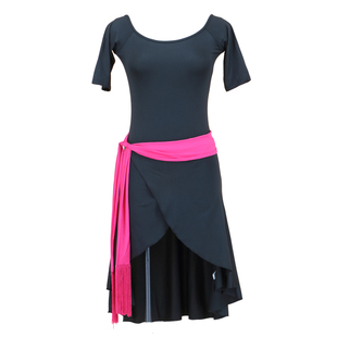 东方舞连体裙肚皮舞服装 演出服 练功服套装练习连衣裙送腰带t710